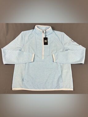 FootJoy Womens Golf Anorak 2026 US Open Shinnecock Printed Small Blue